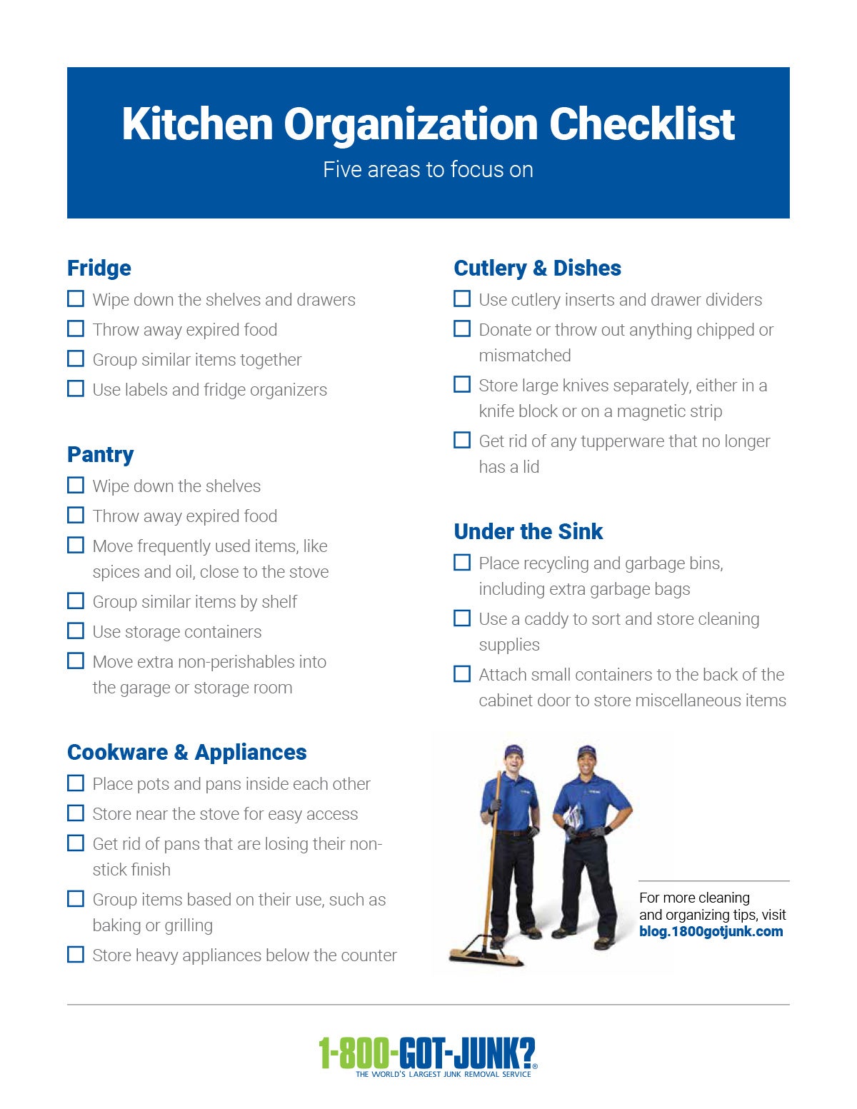 Printable kitchen organization checklist Printable kitchen organization checklist