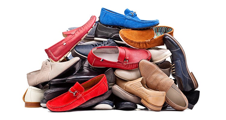 Pile of old colorful shoes Pile of old colorful shoes